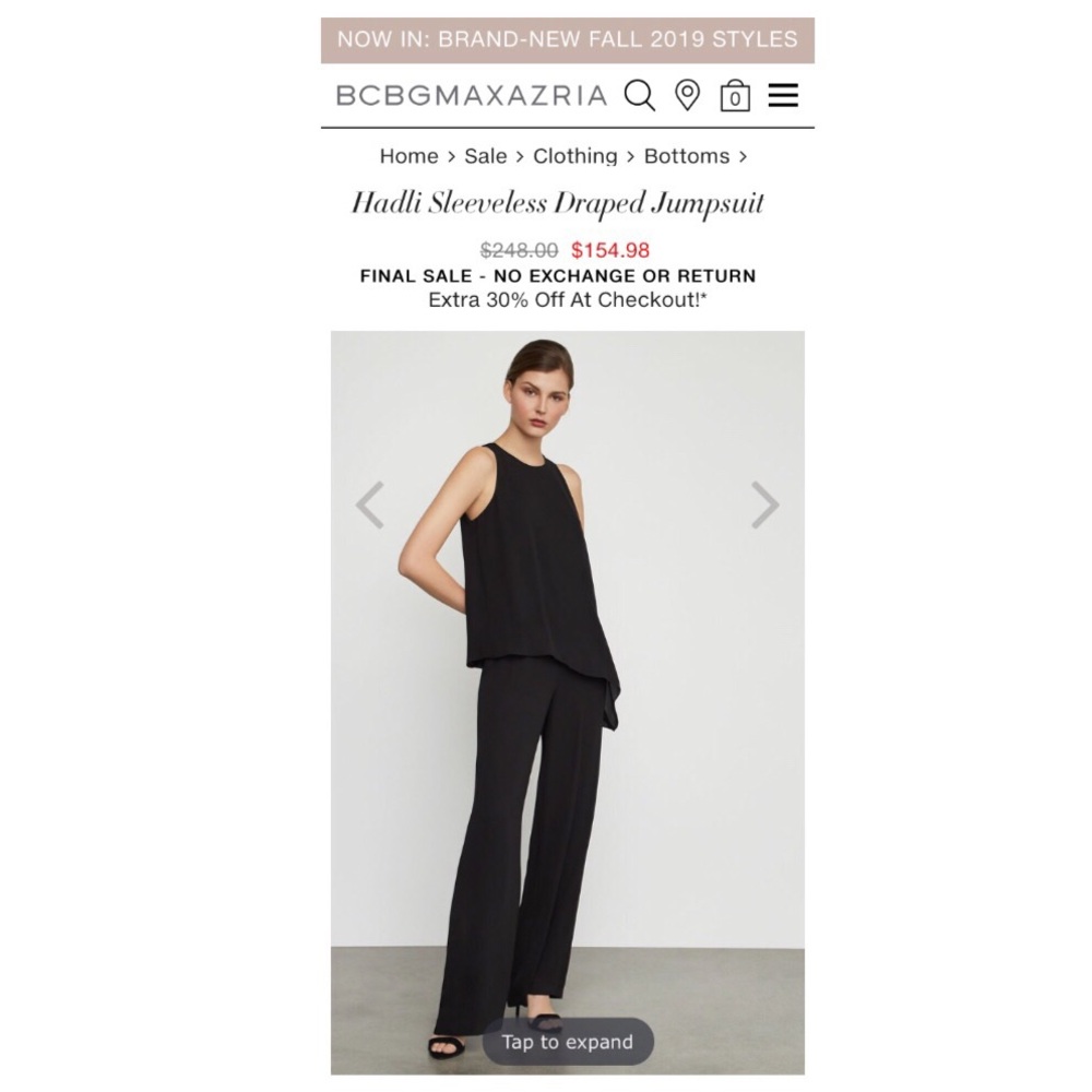 BCBGMaxAzria Hadli Work, Dressy, Jumpsuit